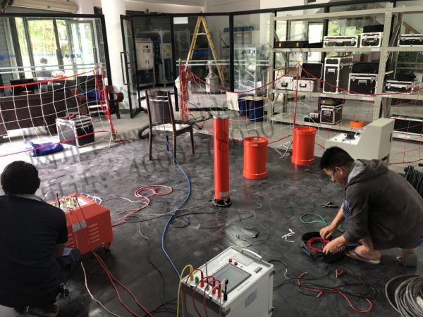 Wuhan Security Inspection does instrument debugging and teaching for Yunnan Dehong Electronics Group
